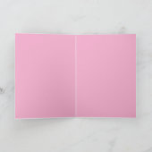 Pink-Kristall-Weihnachtsbaum  Karte (Innenseite)