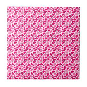 Pink Kuh Print Muster Bauer Geschenke Farm Tiere Fliese