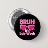 Pink Labrador Week 2024 Medical Labrador Science L Button (Vorne & Hinten)