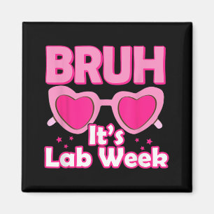 Pink Labrador Week 2024 Medical Labrador Science L Magnet