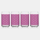 Pink Labyrnth Trinkbehälter Set Dosenglas (Hinten)