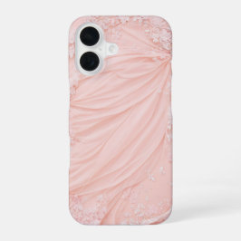 Pink Lace and Tulle Feminine Phone Case iPhone 16 Hülle