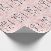 Pink Lace Brautparty Geschenkpapier (Ecke)