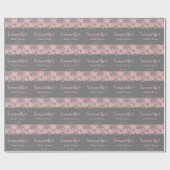 Pink Lace Brautparty Wrapping Paper Geschenkpapier (Flach)