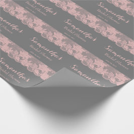Pink Lace Brautparty Wrapping Paper Geschenkpapier