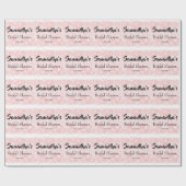 Pink Lace Brautparty Wrapping Paper Geschenkpapier (Flach)