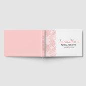 Pink Lace Bridal Shower  Guest Book Gästebuch (Voll)