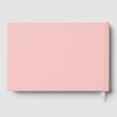 Pink Lace Bridal Shower  Guest Book Gästebuch (Rückseite)