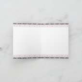 Pink Lace Girl Babydusche Danke (Innenseite)