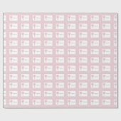Pink Lace Girl Baptisse Geschenkpapier (Flach)