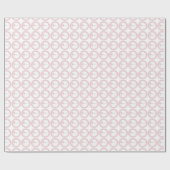 Pink Lace Girl Baptisse Geschenkpapier (Flach)
