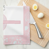 Pink Lace Girl Baptisse Handtuch (Viertel Falte)