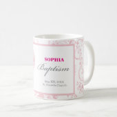 Pink Lace Girl Baptisse Kaffeetasse (VorderseiteRechts)