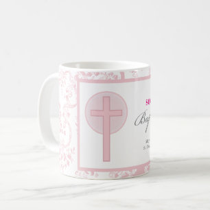 Pink Lace Girl Baptisse Kaffeetasse