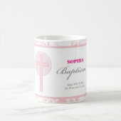 Pink Lace Girl Baptisse Kaffeetasse (Mittel)