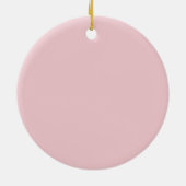 Pink Lace Girl Baptisse Keramikornament (Hinten)