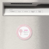 Pink Lace Girl Baptisse Magnet (In Situ (Geschirrspüler))