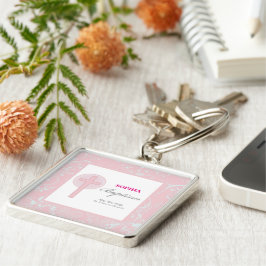 Pink Lace Girl Baptisse Schlüsselanhänger