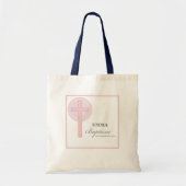 Pink Lace Girl Taufe Personalisiert Tragetasche (Vorne)