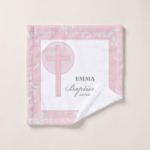 Pink Lace Girl Taufe Personalisiert