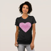 Pink Lace Heart T-Shirt (Vorne ganz)