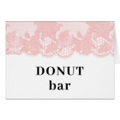 Pink Lace  Popcorn Bar Tent (Vorderseite (Horizontal))