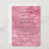 Pink Lace Romantisches Brautparty Einladung (Vorderseite)