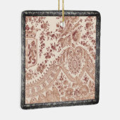 Pink Lace Rose Keramikornament (Rechts)