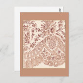 Pink Lace Rose Postkarte (Vorne/Hinten)