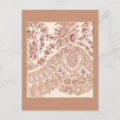 Pink Lace Rose Postkarte (Vorderseite)