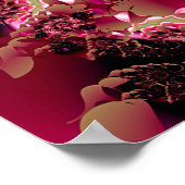 Pink Lace Spiral Poster (Ecke)