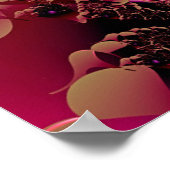 Pink Lace Spiral Poster (Ecke)