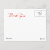 Pink Lace Vielen Dank Postkarten (Rückseite)