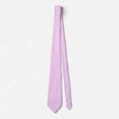 Pink Lace & White Floral Lattice Pattern Krawatte (Vorderseite)