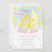 Pink Lächeln Gold Twinkle Little Star Baby Dusche