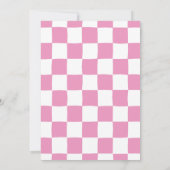 Pink Lächeln Happy Face Kindergeburtstag Party Einladung (Rückseite)