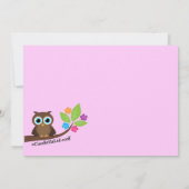 Pink-Lächeln-Sonnenschein und Schüssel Babydusche  Einladung (Rückseite)