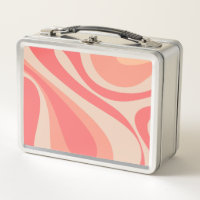 Pink Lachs Mod Swirl Pastel Abstrakt Ästhetik