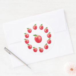 Pink Lady Apple Runder Aufkleber