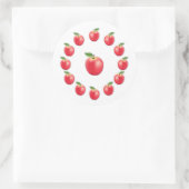Pink Lady Apple Runder Aufkleber (Tasche)