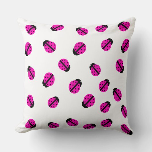 Pink Lady Bug Kissen (Vorderseite)