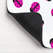 Pink Lady Bug Mousepad (Ecke)