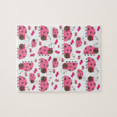 Pink Lady Bugs Jigsaw Puzzle Daisy (Horizontal)