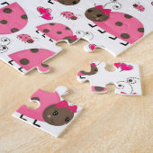 Pink Lady Bugs Jigsaw Puzzle Daisy (Seite)