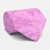 Pink Lady Digital Camouflage Muster Krawatte (Gerollt)