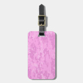 Pink Lady Digital-Tarnmuster Gepäckanhänger (Vorderseite vertikal)