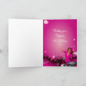 Pink Lady DJ Sweet 16 Karte (Innenseite)