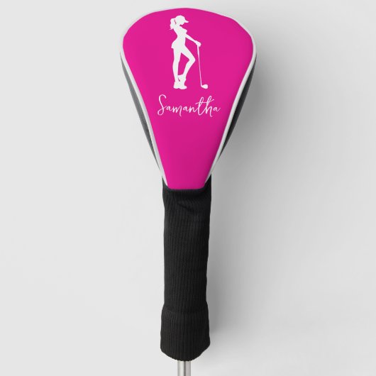 Pink Lady Monogram Golf Headcover (Vorderseite)