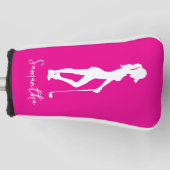 Pink Lady Monogram Golf Headcover (Vorderseite)