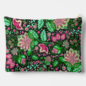 Pink Lady Slipper Blume NH Staat Wildblume Zubehörtasche (Rückseite)